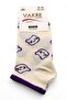 Women's Purple 5-Piece Patterned Women's Socks Set - Soft Cotton - 4