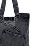 Cross Patch Pocket Detailed Denim Women's Shoulder Bag Doli Anthracite - 2