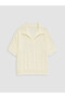 Yellow Polo Collar Girls' Shorts Set - 2