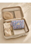 Makeup Bag Quilted Organizer - Travel Cosmetic Organizer Zippered Multi-Purpose Women's Bag 23X14X6 cm - 7