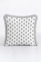 Elegant Fringed Pillowcase with Floral Motifs - Minimal Botanical Nordic Cream Tufted Throw Pillow Cover - 4
