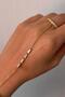 Steel Baguette Stone Clamp Şahmeran Gold - 3