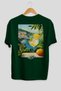 Amalfi Italy 5 Green Oversize Country City Back Printed Unisex T-Shirt 100% Cotton Premium