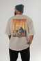 Istanbul Turkey 4 Beige Oversize Country City Back Printed Unisex T-Shirt 100% Cotton Premium - 4