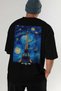 Paris France 6 Black Oversize Country City Back Printed Unisex T-Shirt 100% Cotton Premium - 7