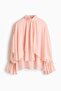 Flounced cape-detail blouse - 4