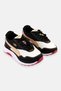 Women Cruise Rider Badge Lace Up Sports Shoes, Black