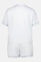 Lounge By Women 2 Pieces Brand Logo Short Sleeve Pyjama Shirt With Shorts Set, Light Blue - 3