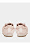 Pink Plain Satin Fitted Cuff Sneakers - 4