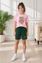 Armikids Girls' 4-Piece Summer Shorts Set Multi-Color Printed Set - 2