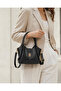 Lavin Women's Buckle Soft Textured Adjustable Strap Hand and Shoulder Bag