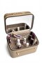 Premium Jewelry Box and Makeup Bag Travel Organizer with Mirror Mink 21×14×17 - 3