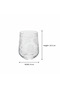 6 PCS Clear Etched Floral Glass Tumbler Set – 10.5×8 cm - 3