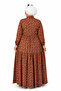 Women's Plus Size Crispy Fabric Button Dress - 7