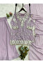 Lavender Georgette Embroidered Palazzo Set - FFT7824 | Lavender-Size:S-36-Inches