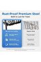 2-Tier Dish Drying Rack with No Water Buildup Drainboard, Keeps Counter Dry, Large Capacity Rustproof Dish Drainer for Kitchen Countertop with Utensil Holder - 5