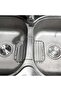 Stainless Steel Kitchen Sink Sponge Holder - Double-Layer Hanging Storage Rack for Dish Brushes and Sponges, 2.2-Inch Rust-Proof Sink Organizer, Draining Cleaning Caddy - 5