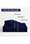 MOONCEE 6 Pcs Bed Sheet King Size Set With Duvet Cover 220x240 Microfiber Bed Sheets Bedding Set Includes 1 Fitted Sheet, 1 Quilt Cover & 4 Pillows Cases (Royal Blue, 6Pcs Duvet Cover Set- King) - 3
