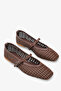 Nayre Women's Knitted Ballerinas - Brown - 2
