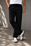 Men's Black Linen Trousers with Elastic Waist and Drawstring, Comfortable Fit, Summer Casual Pants - 4