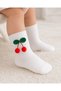 Baby Girl Cherry Pompom Cotton Knee Socks 0-5 Years Special Day - 2