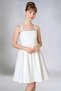 Girl's White Stone Wedding Evening Dress, Flexible Back, Adjustable Sleeve Detail, Lined, Trendy Model - 2
