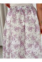 Women's Digital Printed Modal Fabric High Waist Long Flared Maxi Skirt - 7