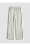 Beige Elastic Waist Women's Sports Sweatpants - 7