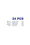 Stainless Steel Cutlery Set 24 pcs Silver Mirror - 2