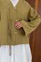 Oil Green Modal Textured Morgana Jacket - 8