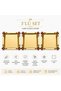 Luxury Floral Motif Gold Square Presentation Tray 22X22 cm Promise Engagement Coffee Turkish Delight Treat Tray