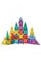 Magnetic Tiles Building Blocks, 53 Pcs STEM Educational Toy Set for Boys and Girls, Colourful Magnet Puzzle Stacking Blocks - 2