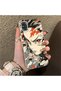 Samsung Galaxy A31 Compatible Silicone Edge Hard Back Case Couple Phone Case Anime Patterned - 3
