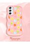Samsung Galaxy A34 5g Compatible Case Camera Protector Pink Silicone Couple Phone Case Floral Pattern - 2