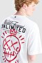 Noen Oversize Printed Crew Neck 100% Cotton Men's White T-Shirt - 5