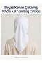 Headscarf White 3 Pieces High Quality Useful Beautiful Stylish (Size: 97 cm X 97 cm) Fashion - 3
