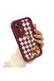 Xiaomi Mi 12t Compatible Case Camera Protector Burgundy Silicone Couple Phone Case Floral Pattern - 3