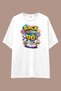 90's Vibe Series Loose Fit T-Shirt |   Unisex 100% Cotton Black & White Printed Custom Design Tee