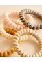 Women Assorted Plain Hair Elastics 5 Piece Set - 3