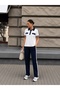 Women's Polo Collar Double Sailor Tracksuit Set - 3