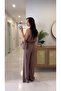 Edisa Brown Blouse Pants Set - 2