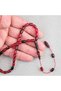 Crimped Amber Capsule Cut System, Wrist Length 5X8Mm, Prayer Beads, Black Red - 2