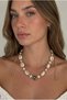 Nazar Boncuk Pearl Sea Shell Necklace |   Adjustable Drawstring Women's Summer Beach Necklace Cowrie Shell
