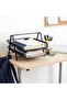 Metal Mesh 2-Tier Desktop Document Tray, Black, Letter Tray Organiser for Office Desk - 6