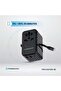 GaN 20W PD Universal Adapter with Retractable Type-C Cable, Simultaneous Charging, Includes Spare Fuse, Built-In Safeguard - Black - 8