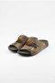 Men's Double Buckle Comfort Sole Slippers - 6