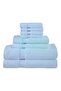 Bliss Casa 8-Piece Towel Set, Light Blue