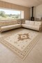 3-Piece Set: 2 Pieces 165X215 cm Sofa Cover + 1 Piece 4m2 160X230 cm Non-Slip Base Digital Printed Carpet - 4