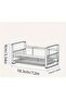 Black Dish Drying Rack With Drawer Sink Drainer Drip Tray Anti Rust Frame Swivel Spout Large Storage Draining Board Removable Cutlery Holder Kitchen Accessories - 2