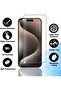 Screen Protector [3-Pack] for iPhone 16, Tempered Glass Film Screen Protector, 0.33mm - 2